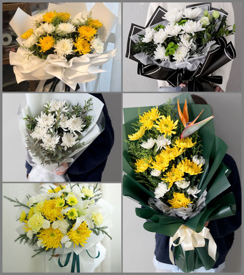 贵州毕节市威宁县牛棚镇红旗村白事花束代送